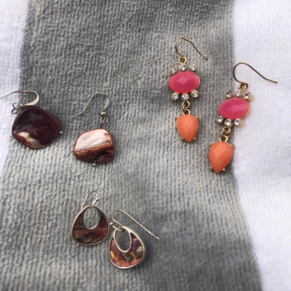 bundle // three pairs of earrings